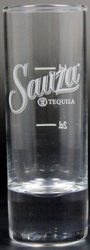 Sauza Tequila Glas Stamper mit Eichung von Sauza