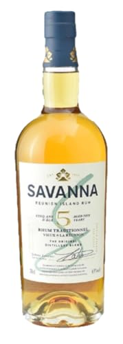 Savanna 5 Years Old Traditionnel Reunion Island Rum 43% Vol. 0,7l in Geschenkbox von Savanna