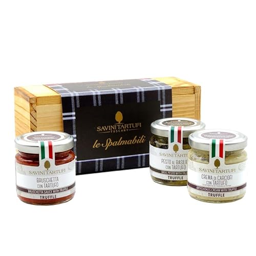 Le Spalmabili Geschenkbox mit Trüffelcremen 90 gr x 3 Le Spalmabili Geschenkbox mit Trüffelcremen 90 gr x 3 von Savini Tartufi