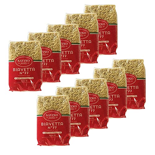 Biavetta Nr. 77 Vogelzungenpaste, 500 g, 10 Stück von Savino Pasta