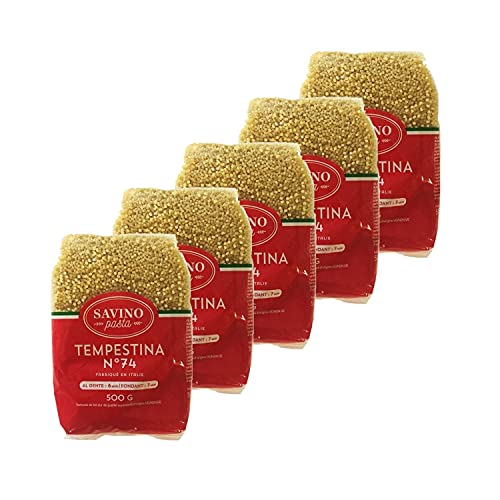Tempestina Nr. 74 Teigwaren, klein, 500 g, 5 Stück von Savino Pasta