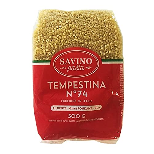 Tempestina Nr. 74 Teig für kleine Blei, 500 g von Savino Pasta