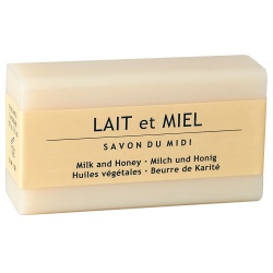 Karitébutter-Seife mit Milch & Honig von Savon du Midi