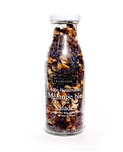 Mélange bleu pour Salades, blaue Salatmischung mit Feigen, Walnüssen, Rosinen, Mohn, Kornblumen aus Frakreich, 150g Mélange bleu pour Salades, blaue Salatmischung mit Feigen, Walnüssen, Rosinen, Mohn, Kornblumen aus Frakreich, 150g von SAVOR & SENS