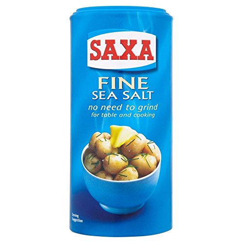 Saxa feines Meersalz (350g) - Packung mit 2 von Saxa