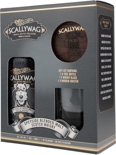 Scallywag | Speyside Blended Malt Scotch Whisky | In GP mit Glas und Holzuntersetzer | Scotch Whisky des Jahres International Spirits Awards| ungefärbt und nicht kältefiltriert | 46% Vol. | 0,7 Liter Scallywag | Speyside Blended Malt Scotch Whisky | In GP mit Glas und Holzuntersetzer | Scotch Whisky des Jahres International Spirits Awards| ungefärbt und nicht kältefiltriert | 46% Vol. | 0,7 Liter von SCALLYWAG