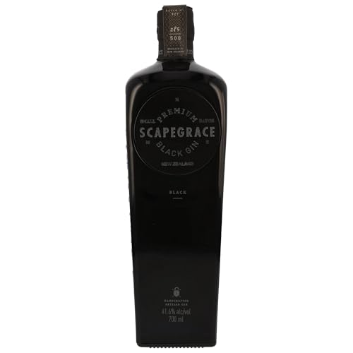 SCAPEGRACE Black 41,6% - Premium Gin - Small Batch Gin - Natürlich schwarze Farbe, die sich unter Zugabe von Tonic Water verändert - 70cL SCAPEGRACE Black 41,6% - Premium Gin - Small Batch Gin - Natürlich schwarze Farbe, die sich unter Zugabe von Tonic Water verändert - 70cL von Scapegrace