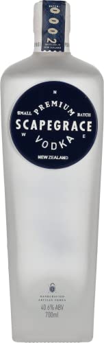 SCAPEGRACE Vodka 40.6% - Premium Wodka- Small Batch - Mit Gletscherwasser destilliert - 70cL von Scapegrace