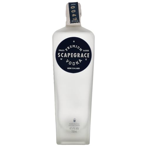 SCAPEGRACE Vodka 40.6% - Premium Wodka- Small Batch - Mit Gletscherwasser destilliert - 70cL von Scapegrace