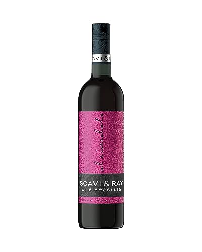 SCAVI & RAY Al Cioccolato - Fruchtiger, intensiver Rotwein aus Italien vereint mit feiner, herb-süßer Schokolade - Gekühlt und heiß genießbar (1 x 0.75l) (Packung mit 6) von Scavi & Ray