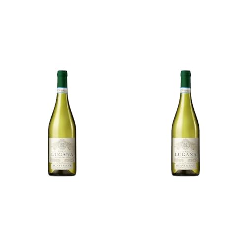 SCAVI & RAY CA' Scavi Lugana Weißwein DOC (1 x 0,75l) - Italienischer Wein - Weiß - Rebsorte Trebbiano di Lugana - floral, fruchtig und trocken - Perfekt zu Kalb, Fisch und Käse (Packung mit 2) von Scavi & Ray