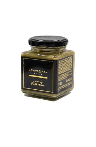 SCAVI & RAY italienische Pistaziencreme 190 g – Crema di Pistacchio mit intensivem Aroma, ideal als Brotaufstrich & Dessert-Topping – perfekt für Dubai-Schokolade SCAVI & RAY italienische Pistaziencreme 190 g – Crema di Pistacchio mit intensivem Aroma, ideal als Brotaufstrich & Dessert-Topping – perfekt für Dubai-Schokolade von Scavi & Ray