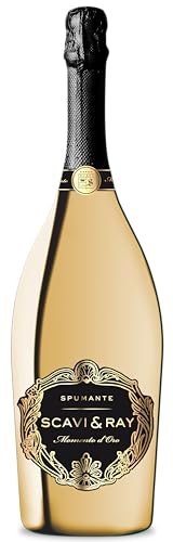 SCAVI & RAY Momento D'Oro Spumante – 3,0L Jeroboam Glasflasche 11% Vol. – Italienischer Premium-Schaumwein mit feiner Perlage – Perfekt für exklusive Feiern & besondere Anlässe von Scavi & Ray