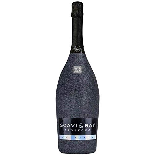 SCAVI & RAY Prosecco Spumante Glitzer Schwarz Magnum 1,5 Liter von Scavi & Ray