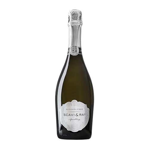 SCAVI & RAY alkoholfreier Sekt Sparkling 0,75l - 0,0% Alkohol, halbtrocken, fruchtig-frischer Schaumwein mit eleganter Perlage ohne Alkohol – perfekt für stilvolle & prickelnde alkoholfreie Momente von Scavi & Ray