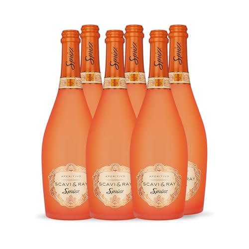 SCAVI & RAY Sprizz Aperitivo – 6 x 0,75l italienischer Cocktail mit spritziger Grapefruit & Blutorange, 5,5% Vol. Alkohol – der Partybegleiter für gesellige Runden oder als Aperitif von Scavi & Ray