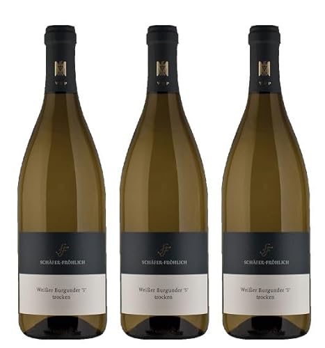 3x 0,75l - 2023er - Schäfer-Fröhlich - Weißburgunder "S" - VDP.Gutswein - Qualitätswein Nahe - Deutschland - Weißwein trocken 3x 0,75l - 2023er - Schäfer-Fröhlich - Weißburgunder "S" - VDP.Gutswein - Qualitätswein Nahe - Deutschland - Weißwein trocken von Schäfer-Fröhlich
