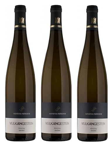 3x 0,75l - Schäfer-Fröhlich - Vulkangestein - Riesling - VDP.Gutswein - Qualitätswein Nahe - Deutschland - Weißwein trocken von Schäfer-Fröhlich