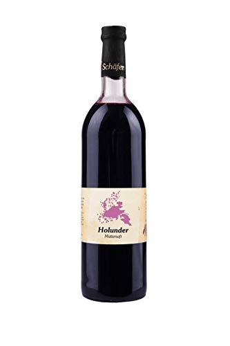 Schäfers Wilder Holunderbeeren Direktsaft, 100% Direktsaft, naturtrüb & vegan (6 x 0,73l) von Schäfers