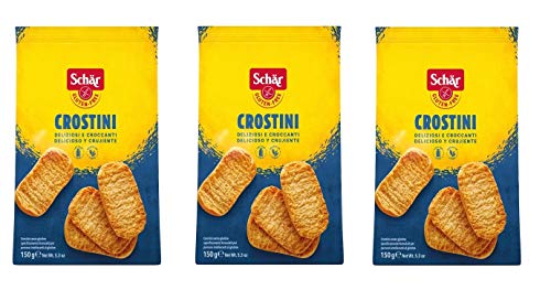3x Schär Crostini Gluten Free glutenfreie Croutons Knuspriger Snack und bröckelig 150g 3x Schär Crostini Gluten Free glutenfreie Croutons Knuspriger Snack und bröckelig 150g von Schär
