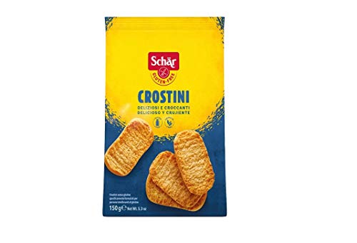 Schär Crostini Gluten Free glutenfreie Croutons Knuspriger Snack und bröckelig 150g von Schär