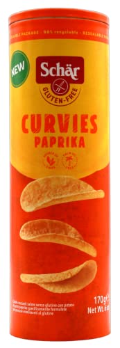 Schär Gluten-Free Curvies Paprika Chips, 10er Pack (10 x 170g) von Schär