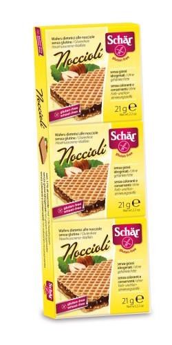 Schär Nocciolí- Haselnussschnitte, 4er Pack (4 x 63 g Packung) von Schär