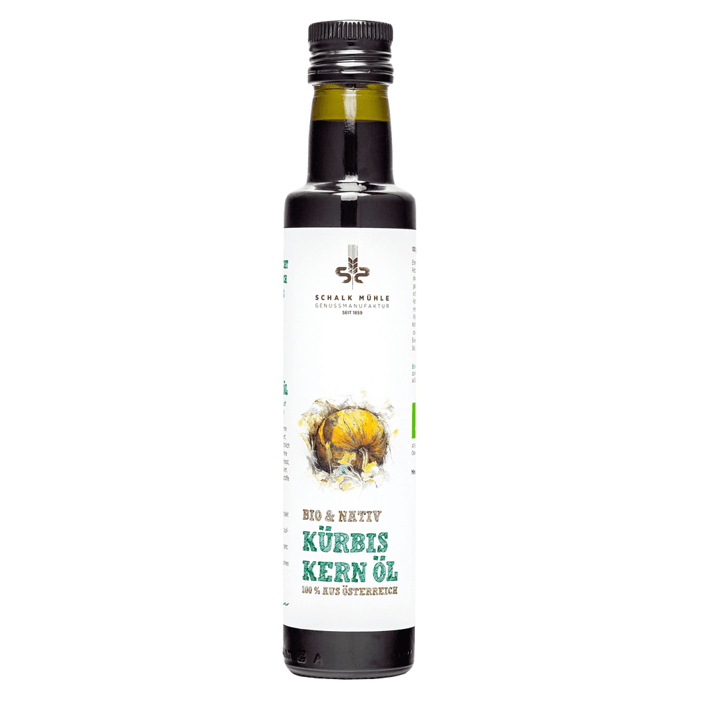 Bio österr. Kürbiskernöl nativ Bio österr. Kürbiskernöl nativ von Schalk Mühle
