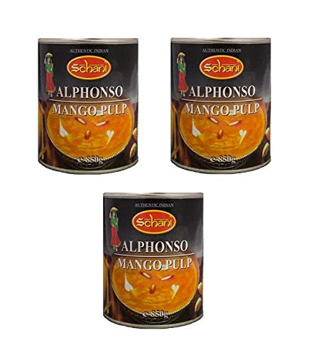 Dreierpack: 3 x 850g Alphonso Mango Pulp Mangopürree Mangomus Mangopüree Dessert Dreierpack: 3 x 850g Alphonso Mango Pulp Mangopürree Mangomus Mangopüree Dessert von Schani