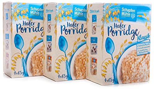 Schapfen Mühle Porridge Hafermahlzeit Natur 3er Set (3x260g Packung) von Schapfenmühle