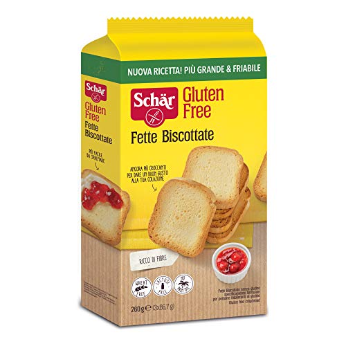 Schar Fette Biscottate Senza Glutine Zwieback gebackenem Brot 260g Glutenfrei von Schar