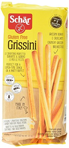 Schar Glutenfreier Grissini (Brotstäbchen), 150 g von Schär
