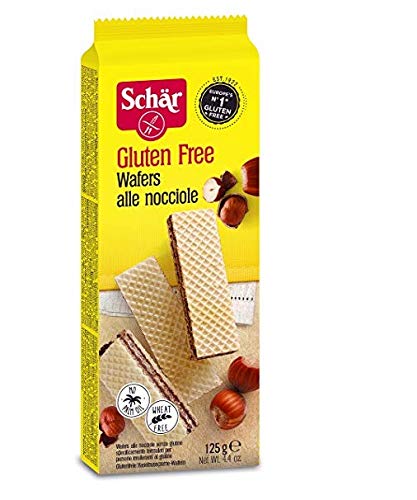 Schar Wafers alle nocciole Gluten Free Wafer mit Haselnüssen Glutenfrei 125g von Schar