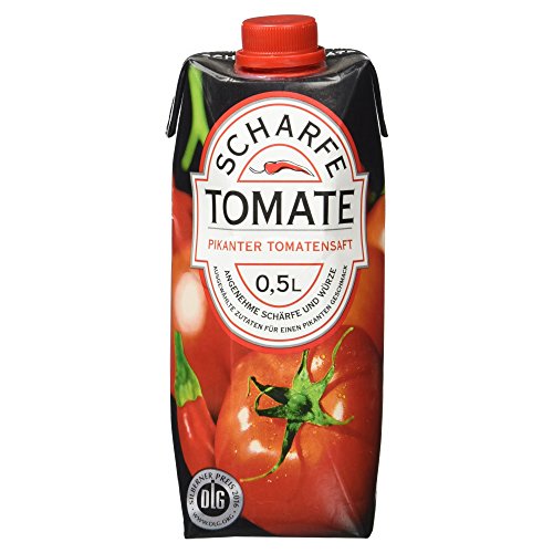Scharfe Tomate Pikanter Tomatensaft, 500 ml (Packung mit 10) von Scharfe Säfte