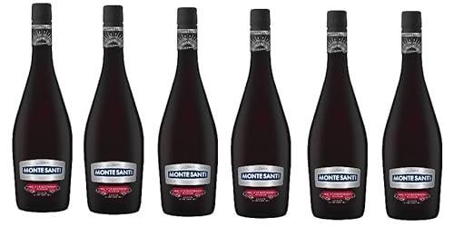6 Flaschen Monte Santi sweet Wild Strawberry Flavour a 750ml 11% Vol. + Space Riegel gratis 45g von Schaumwein