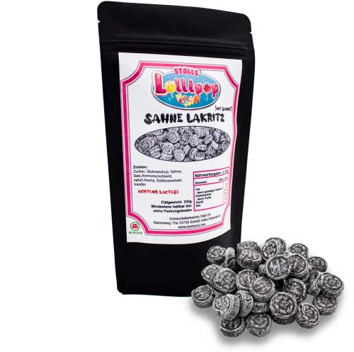 Sahnelakritz - Das milde Lakritzbonbon für Lakritzliebhaber - 250g von Schaustellerbetrieb Stall UG (haftungsbeschränkt)