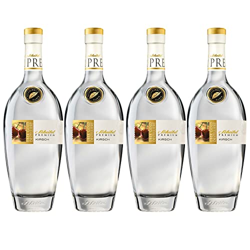 Scheibel Premium Kirsch Schwarzwälder Kirschwasser Edelbrand I Visando Paket (4 x 0,7 Liter) von Scheibel