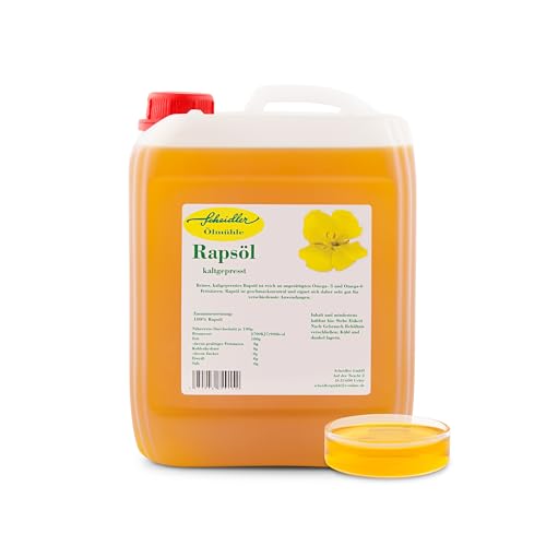 Rapsöl 100% kaltgepresst, 5 Liter Kanister, reines Rapsöl, Pflanzenöl Rapsöl 100% kaltgepresst, 5 Liter Kanister, reines Rapsöl, Pflanzenöl von Scheidler horse-direkt