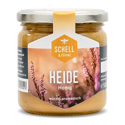 Deutscher Heidehonig 500g - Imkerei Schell - cremig gerührter Honig aus eigener Produktion - 100% Deutscher Honig von Sylt von Schell & Söhne