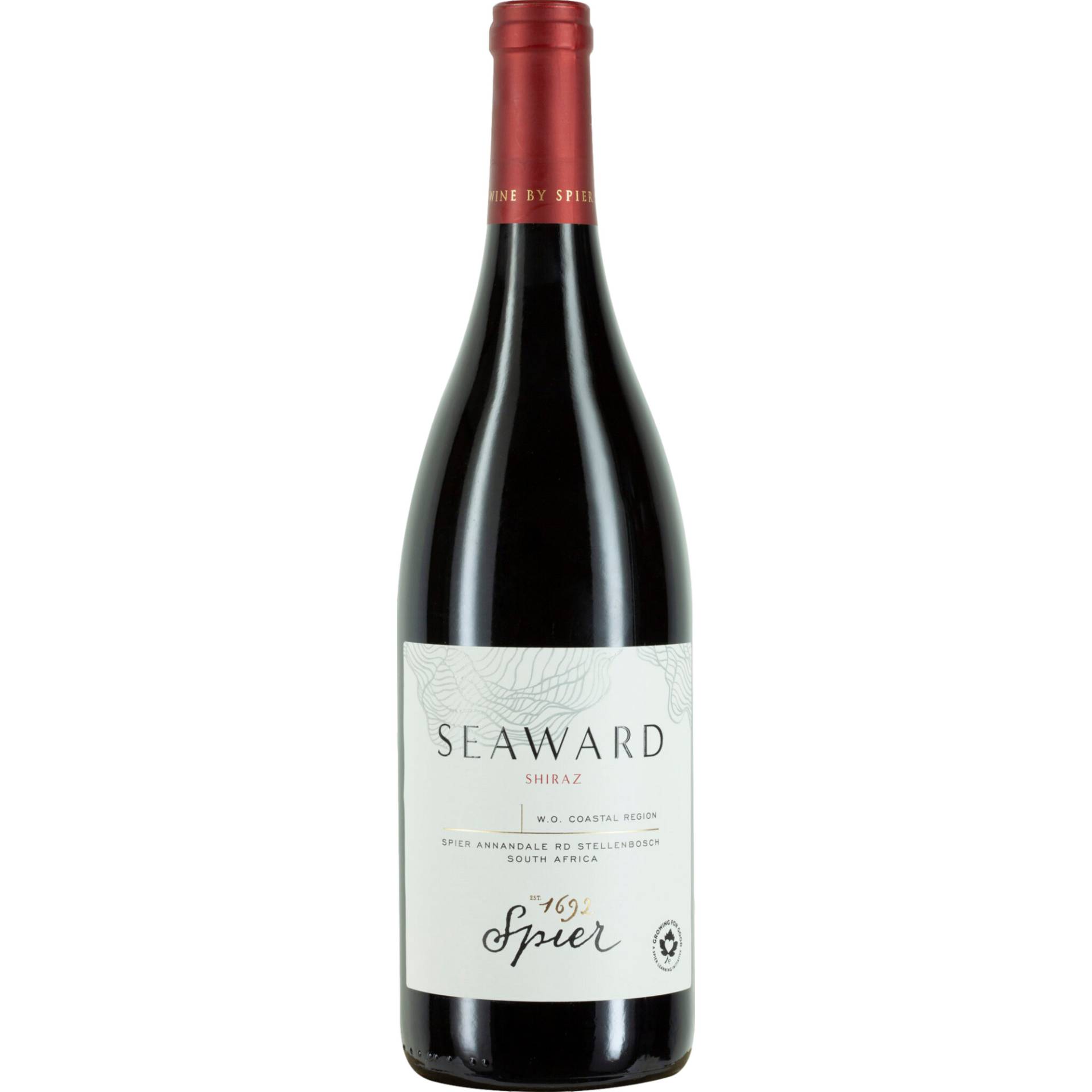 Spier Seaward Shiraz, WO Coastal Region, Western Cape, 2021, Rotwein Spier Seaward Shiraz, WO Coastal Region, Western Cape, 2021, Rotwein von Schenk GmbH - Alemannenstr. 33 - D-76532 Baden-Baden