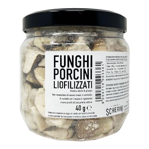 Gefriergetrocknete frische Steinpilze, 40g Gefriergetrocknete frische Steinpilze, 40g von Scherini Valtellina