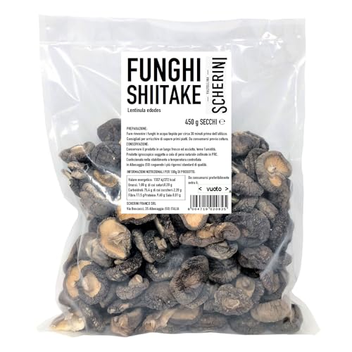 Scherini Valtellina - Feine getrocknete Shiitake-Pilze für Feinschmecker 450g Scherini Valtellina - Feine getrocknete Shiitake-Pilze für Feinschmecker 450g von Scherini Valtellina