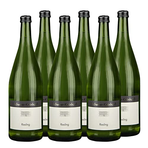 Scherner Riesling halbtrocken QbA 1,0l Weißwein Rheinhessen halbtrocken (6 x 1.00l) von Scherner-Kleinhanß