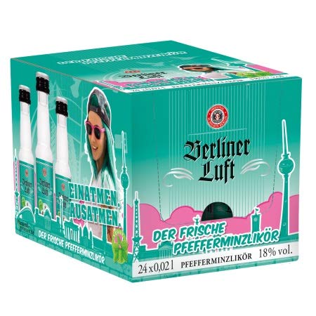 Berliner Luft Pfefferminzlikör 18% vol. 480ml von Schilkin