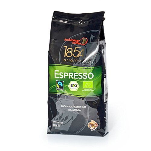 Schirmer 1854 TransFair Espresso Bio Fairtrade - 8 x 1kg ganze Kaffee-Bohne von Schirmer