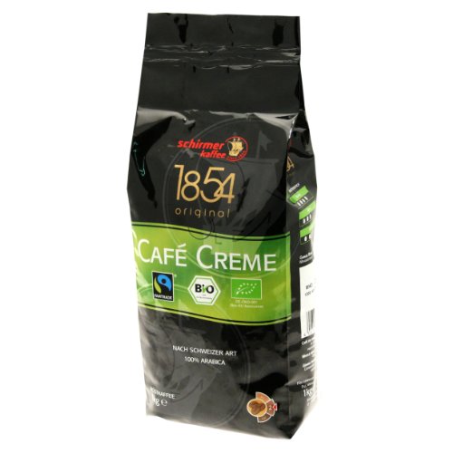 Schirmer Kaffee Cafe Creme Fairtrade, ganze Bohnen, Kaffeebohnen, 1000g von Schirmer