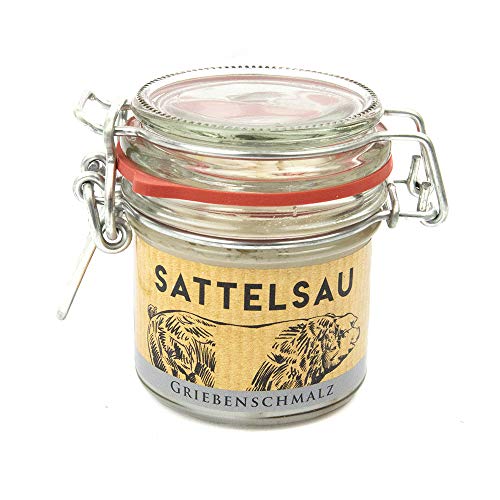 Griebenschmalz vom Sattelschwein, aus artgerechter Aufzucht, im Glas (1 x 100g) Griebenschmalz vom Sattelschwein, aus artgerechter Aufzucht, im Glas (1 x 100g) von Schirmerhof