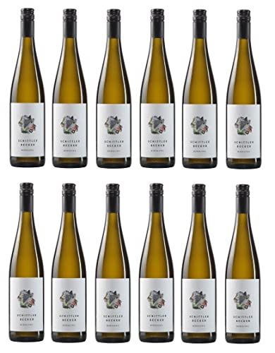 12x 0,75l - Schittler-Becker - Riesling - trocken - Qualitätswein Rheinhessen - Deutschland - Weißwein trocken von Schittler-Becker