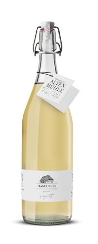 Brennerei Zur Alten Mühle - Haselnuss Fass-Edition - feine Haselnuss Spirituose in der klassischen Bügelflasche - milder Obstler fassgereift im Schwarzwald, 1 x 1,0 l von Schladerer
