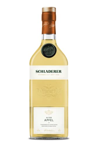 Schladerer Alter Apfel, edler Obstbrand aus dem Schwarzwald - Zusammenspiel von im Eichenfass gelagerten Calvados mit Gravensteiner Apfelbrand und unserem Schladerer Obstwasser (1 x 0,7l) von Schladerer